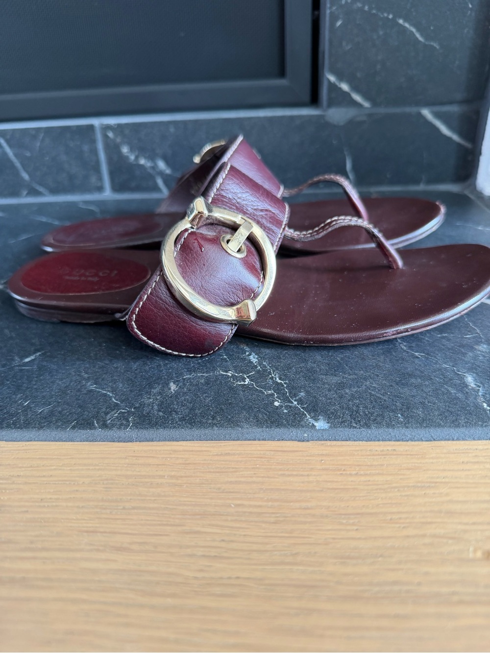 Gucci Horsebit Leather Sandals - Picture 8 of 11